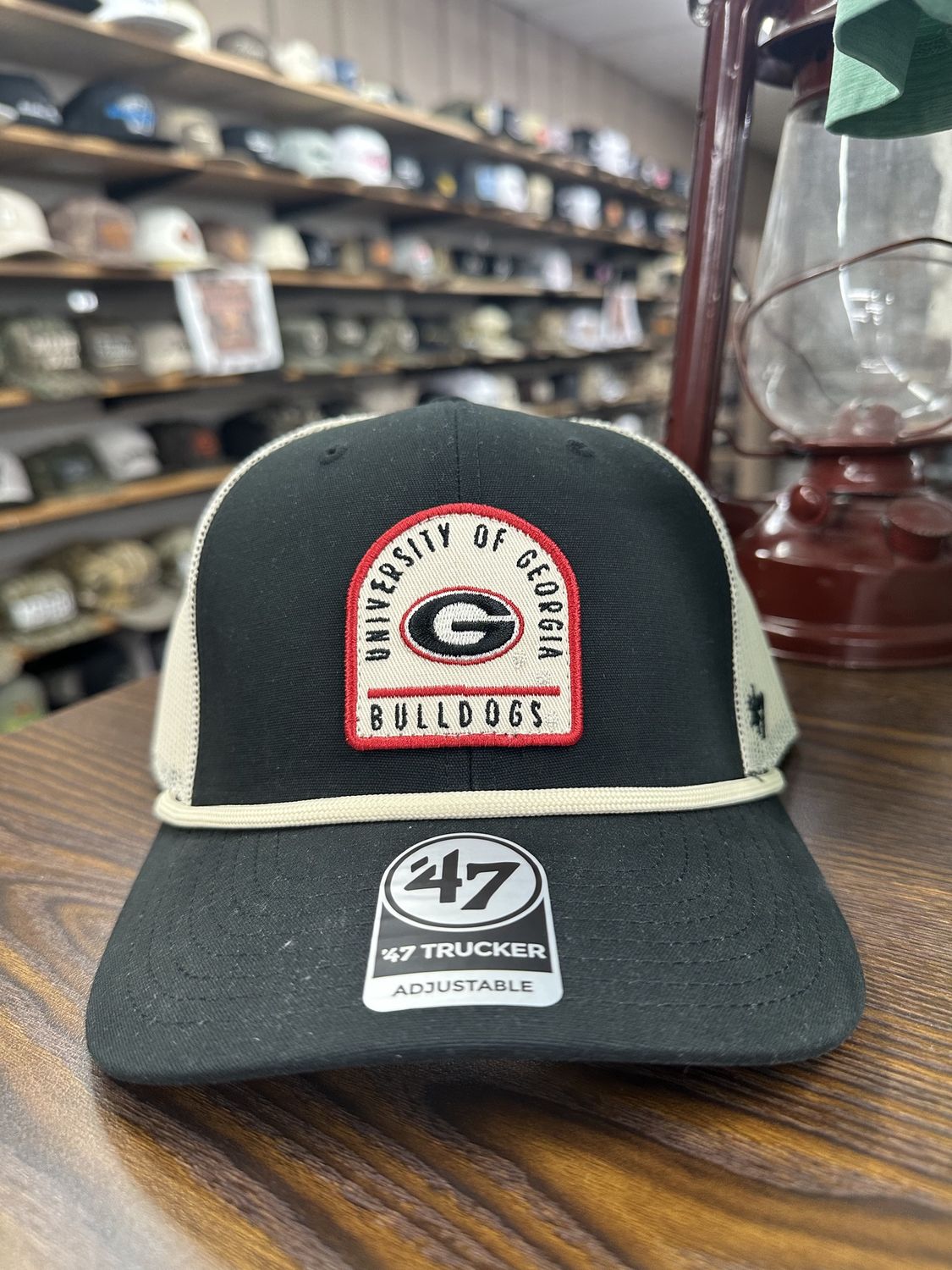 Georgia Bulldogs Vintage Black Gravestone 47 Trucker