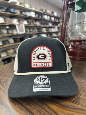 Georgia Bulldogs Vintage Black Gravestone 47 Trucker