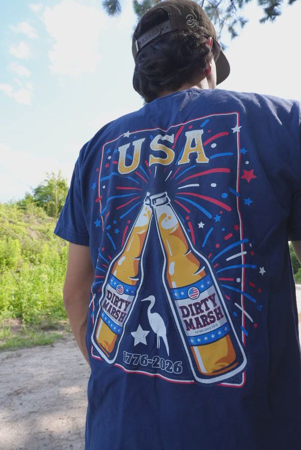 Marsh Murica Short Sleeve Tee - Navy