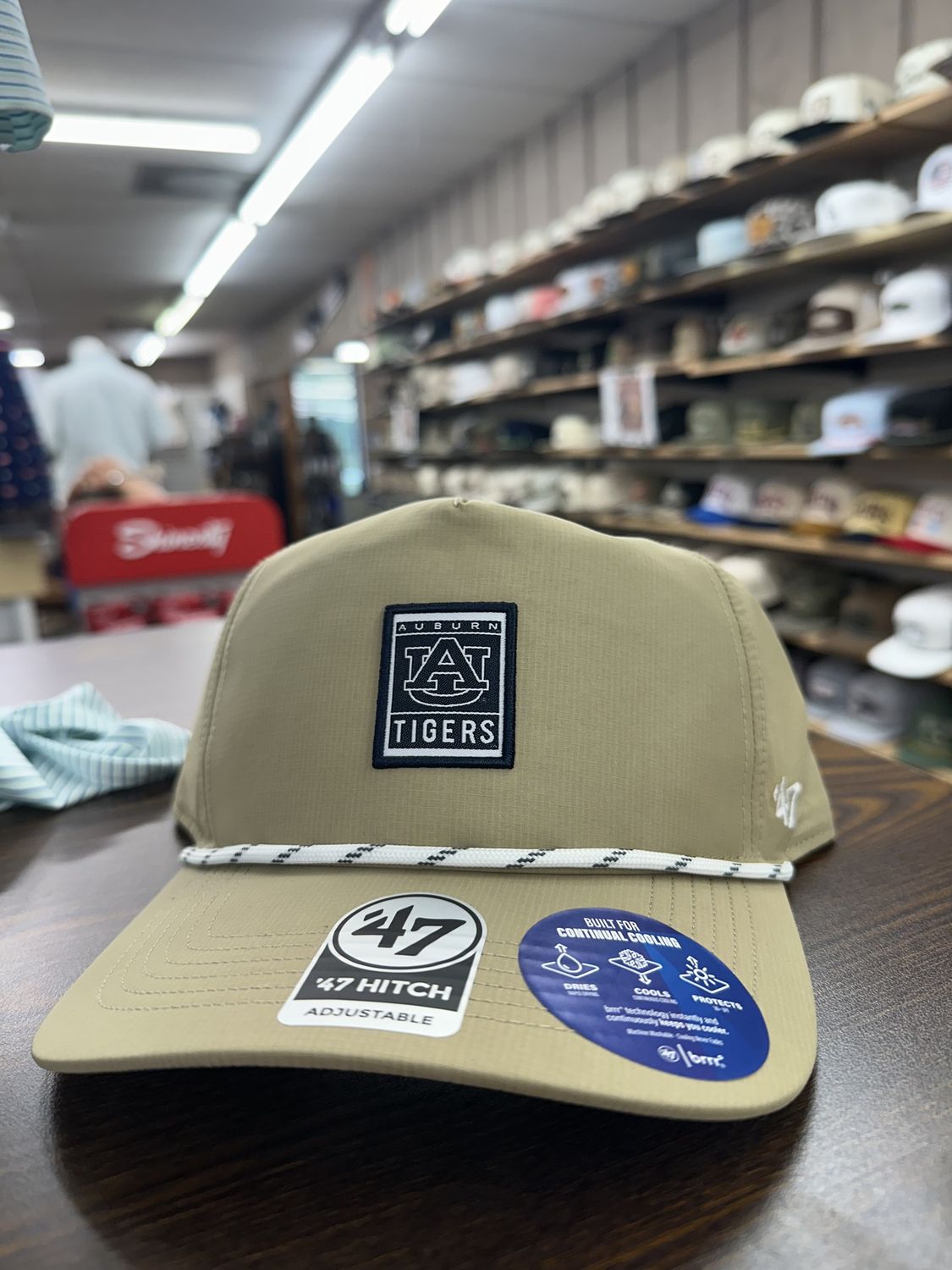 Auburn Tigers Khaki Cozumel 47 Hitch Hat