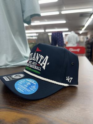Atlanta Braves Navy Flagbound- 47 Hitch Hat