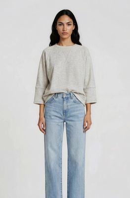 Deal With It Crew Neck Sweatshirt - Melange