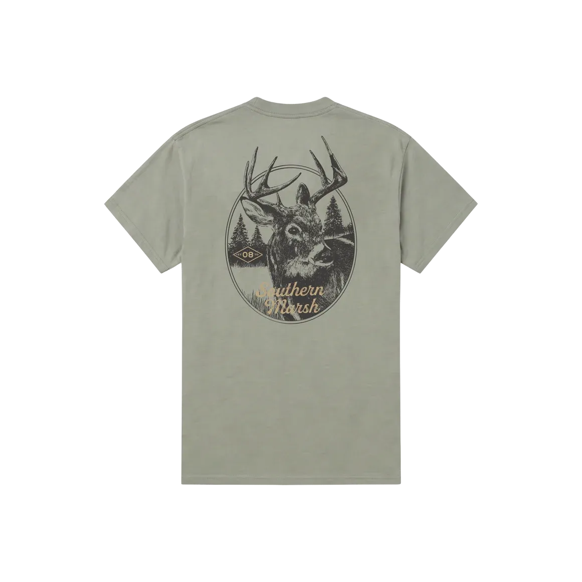 Seawash Short Sleeve Tee - Whitetail - Dark Olive