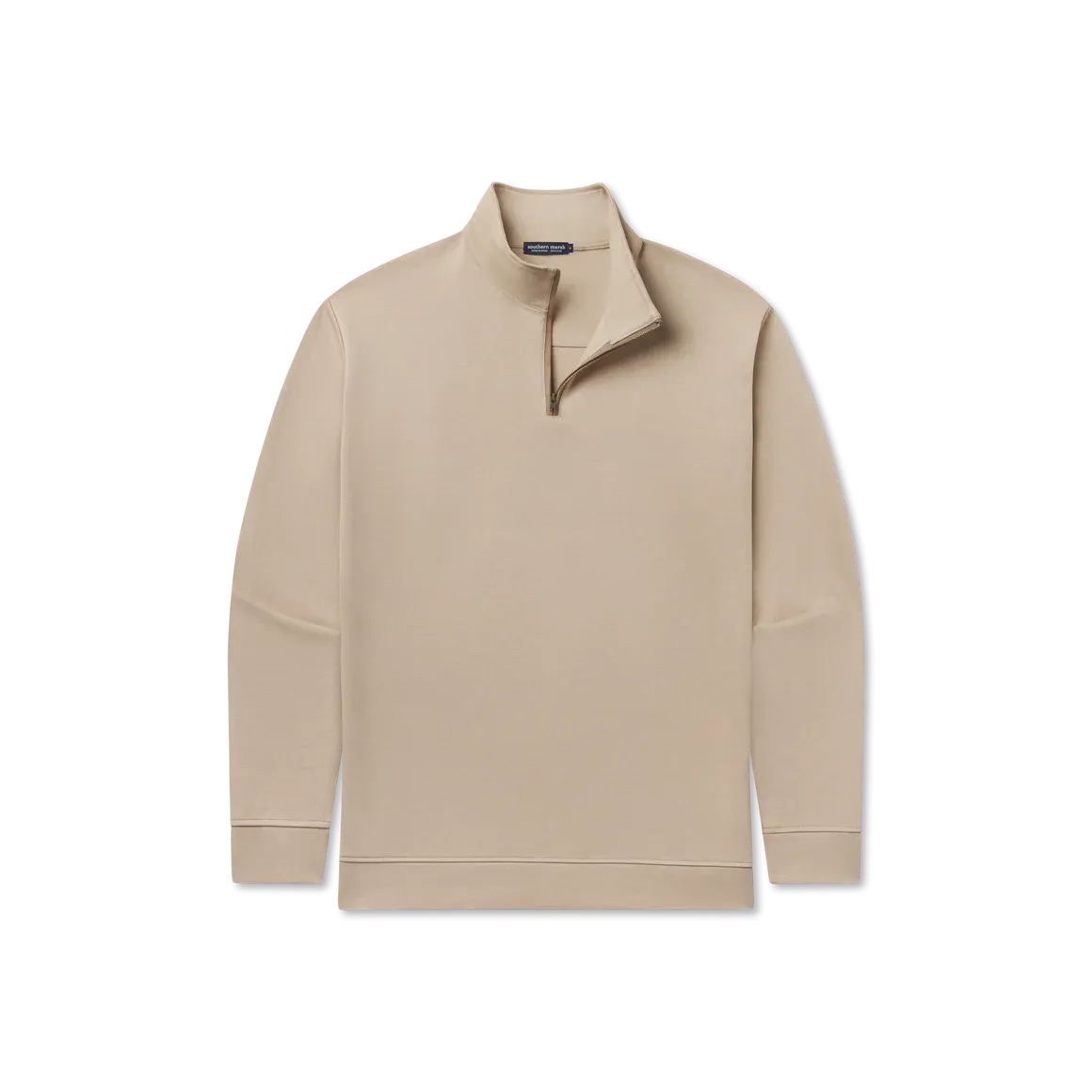 MarshLUX Augusta Quarter Zip Pullover - Burnt Taupe Marshlux