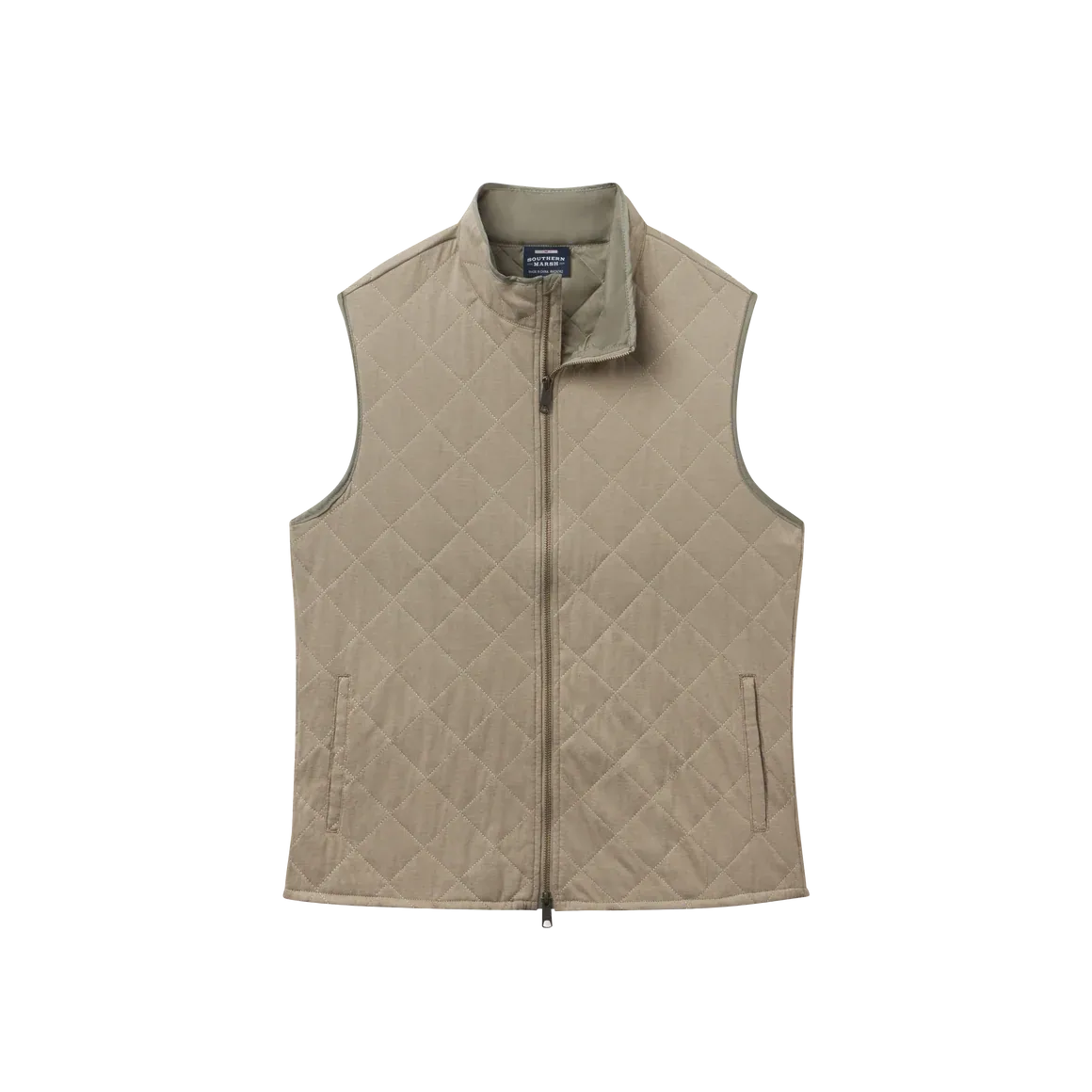 Florence Quilted Vest - Stonewall Olive