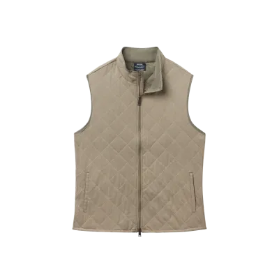 Florence Quilted Vest - Stonewall Olive
