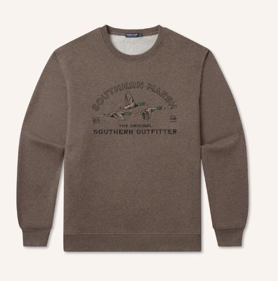 Searcy Heather Embroidered Sweatshirt - Washed Dark Shale