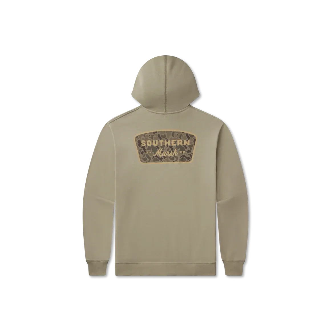 Surfside Hoodie - Branding - Retro Camo - Stonewall Olive