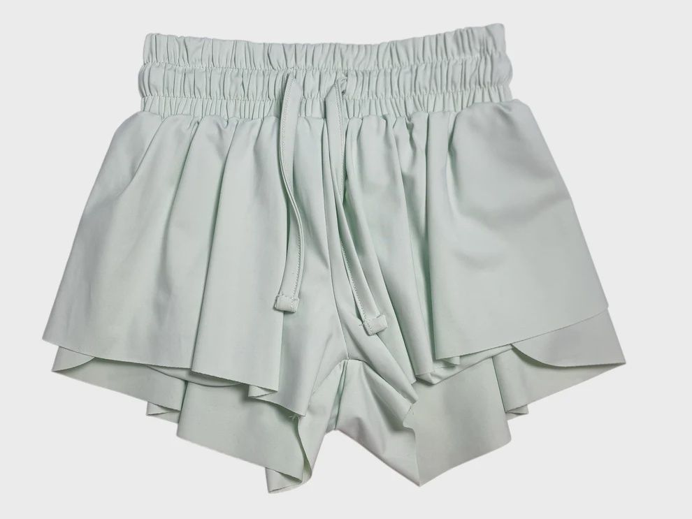 Youth Flowy Shorts - Mint