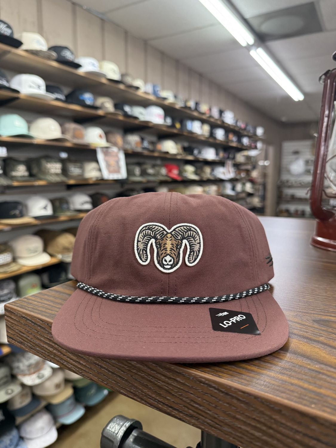 Ram Species Unstructured Snapback - Cherry Wood