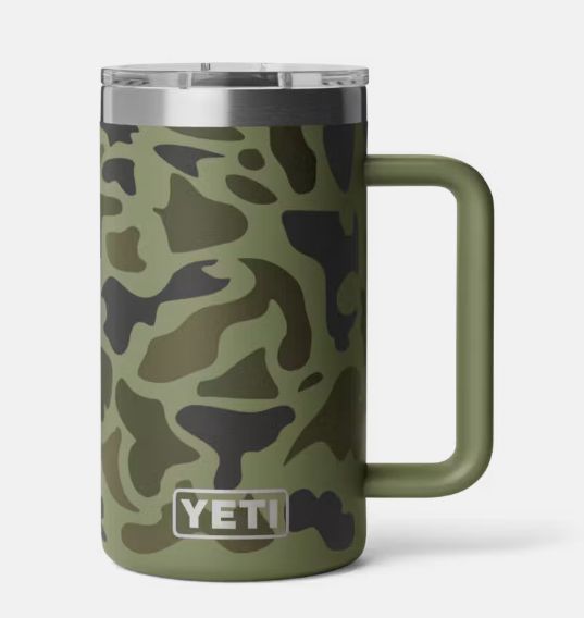 Rambler 24oz Ceramic Lined Mug W/ MS Lid - Olive Camo