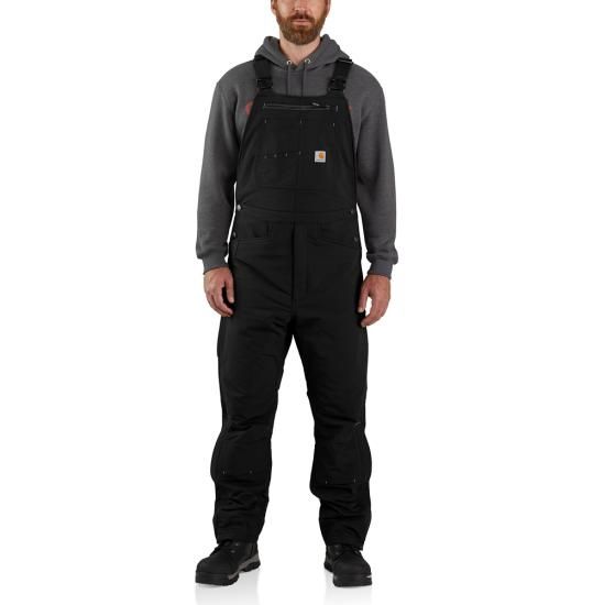 Men's Super Dux™ Relaxed Fit Insulated Bib Overall - Black