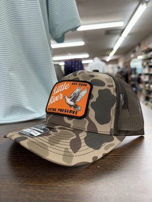 LR Dove Patch Trucker Hat - Bark Duck Camo