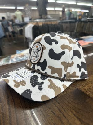 Flying Mallard Patch Rope Hat - Duck Camo
