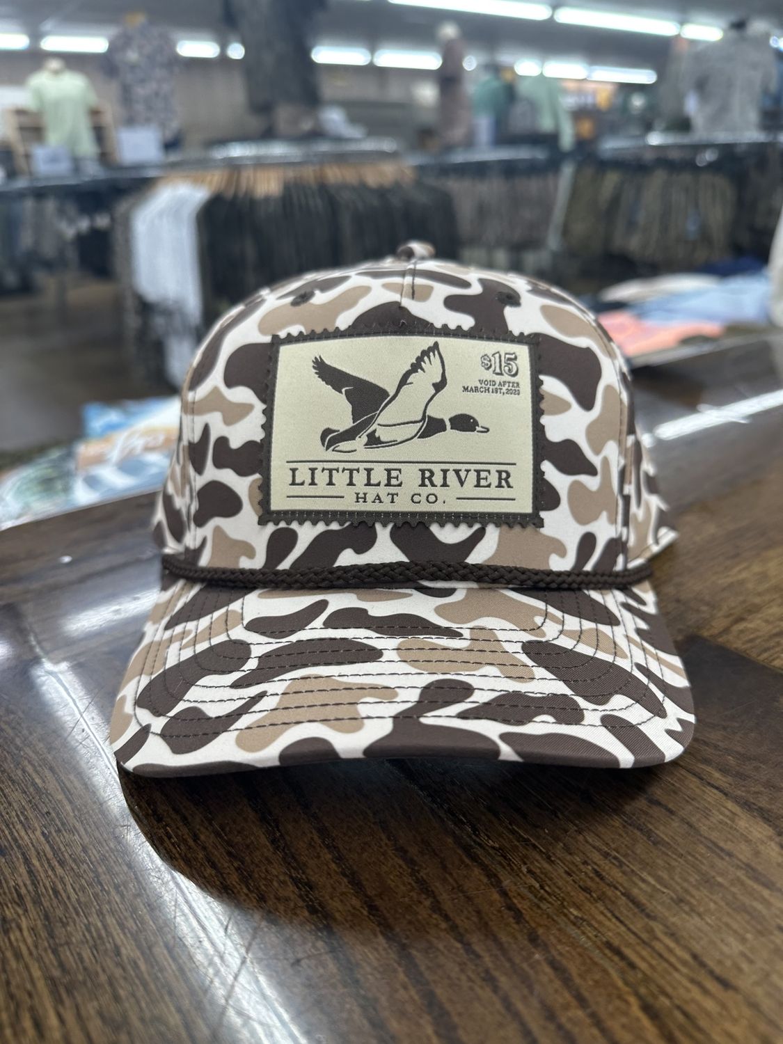 Flying Duck Stamp Rope Hat - Duck Camo