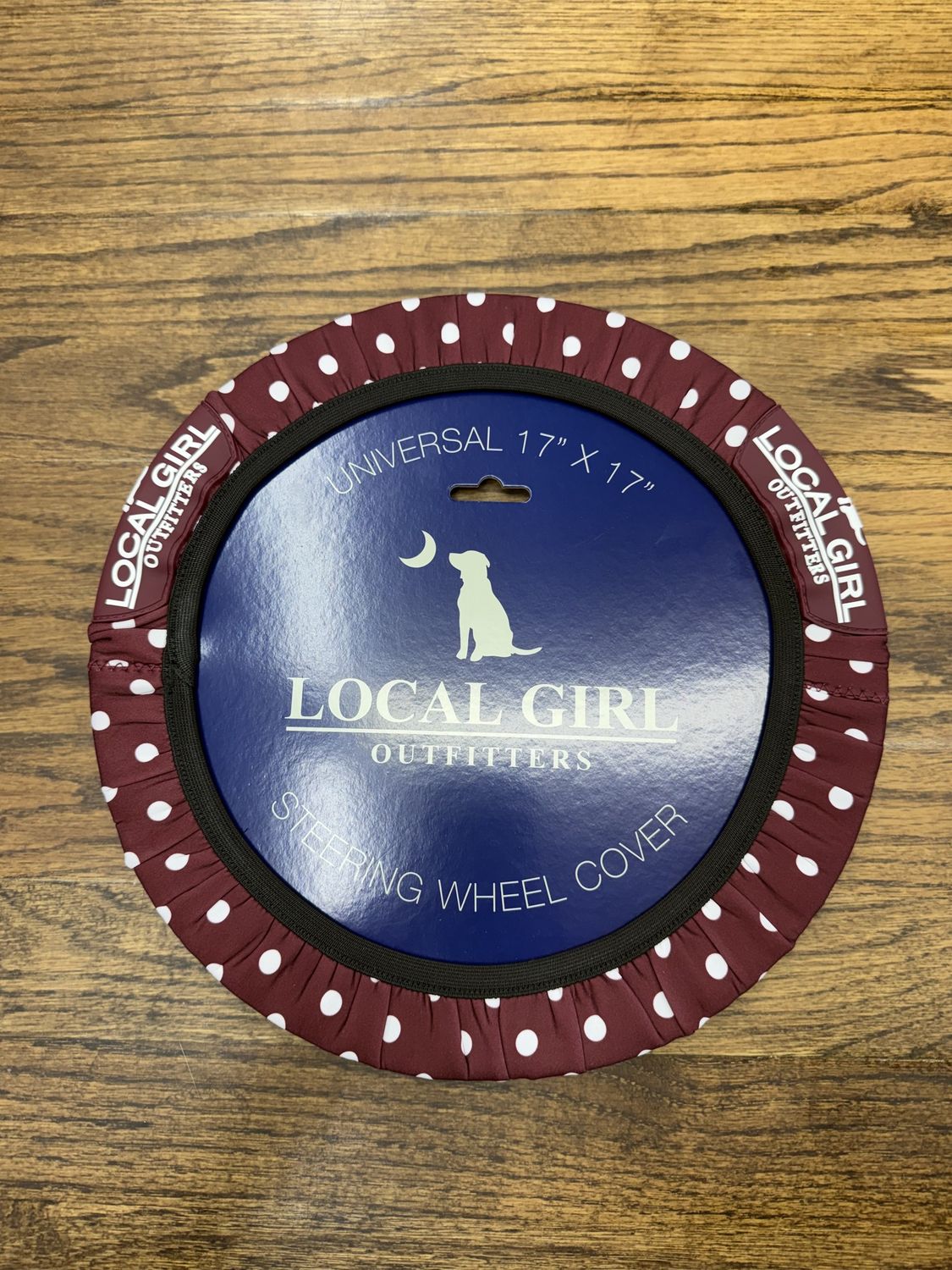 Steering Wheel Cover - Berry Polka Dot