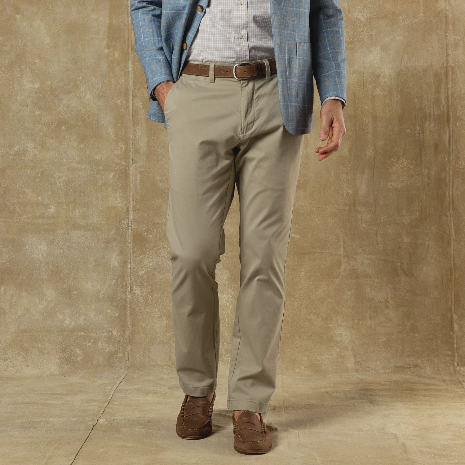 Classic Fit Gold School Chino Pant - Khaki