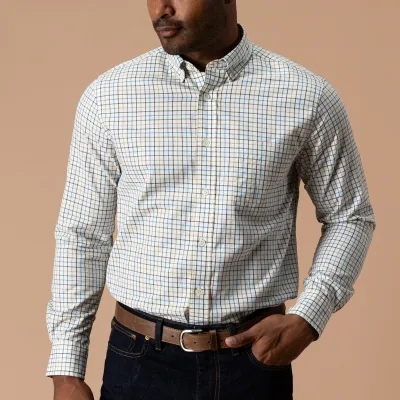 Long Sleeve Twill Sport Shirt - Joyner Plaid