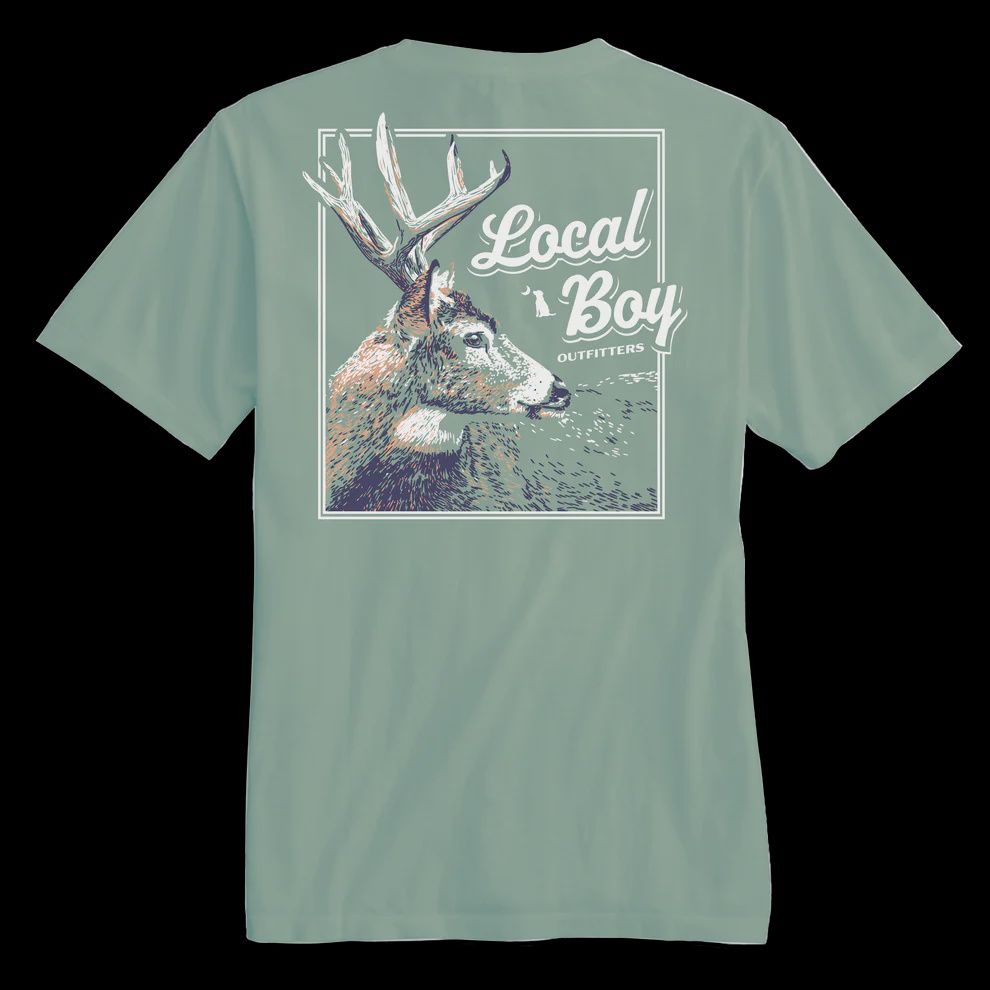 Stag Profile Short Sleeve Tee - Bay