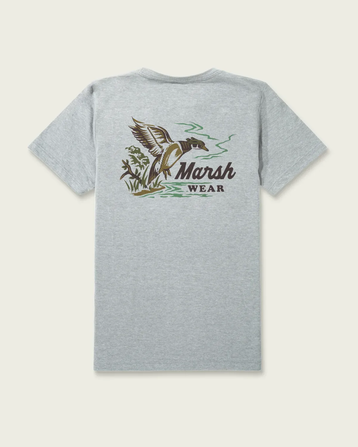 Youth Heritage Wood Duck Short Sleeve T-Shirt - Pewter Heather