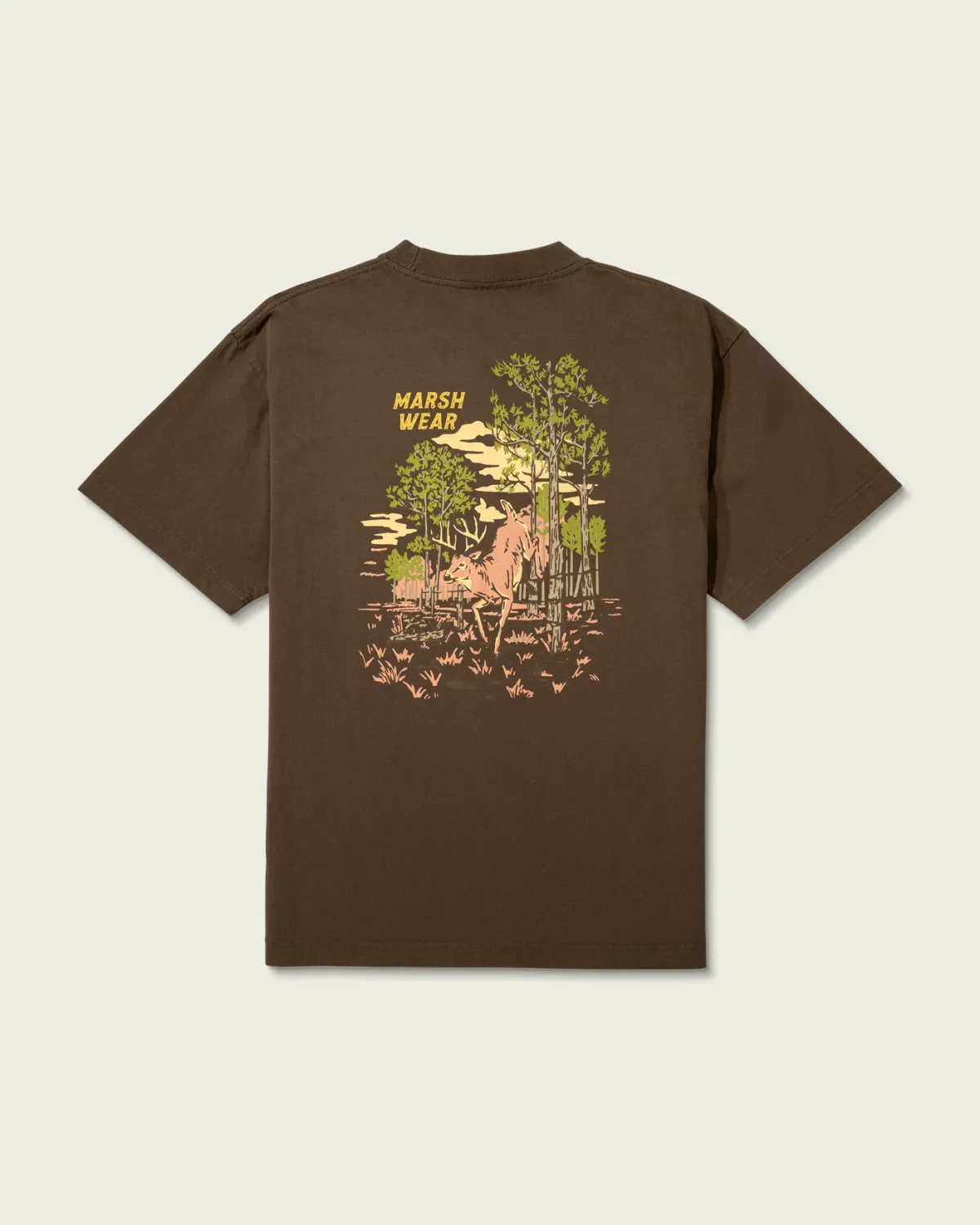 Whitetail Short Sleeve T-Shirt - Brown
