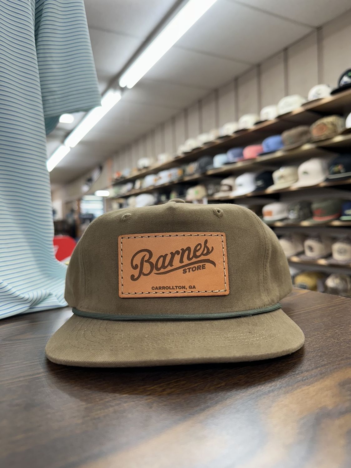 Signature Leather Patch Rope Hat - Tobacco
