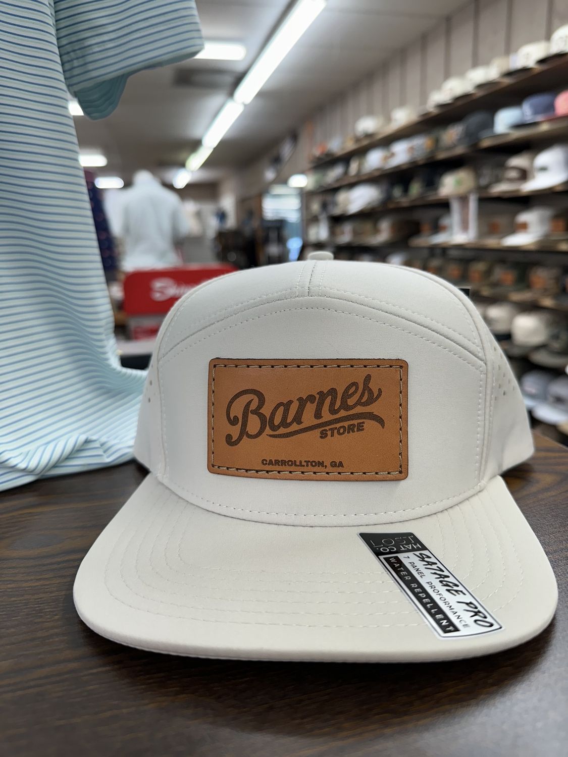 Signature Performance 7 Panel Hat - Cream