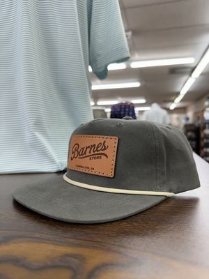Signature Leather Patch Rope Hat - Lead