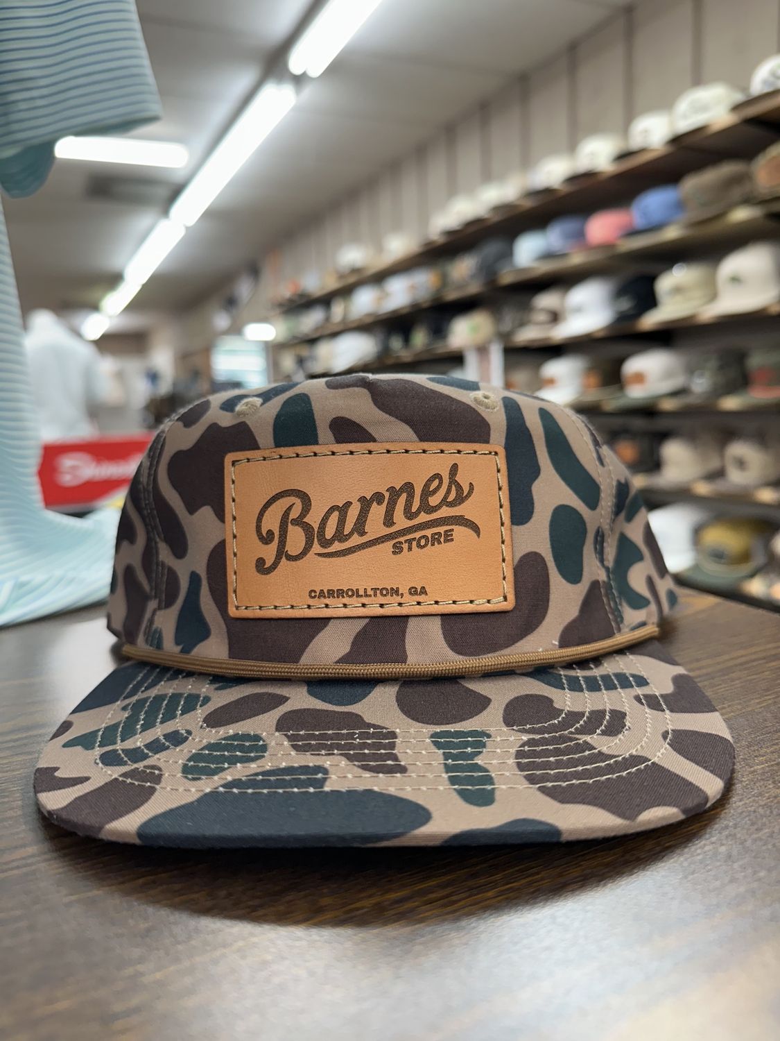 Signature Leather Patch Rope Hat - Delta