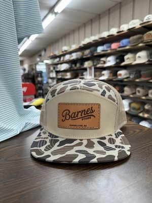 Signature Leather Patch 7 Panel Hat - Slough