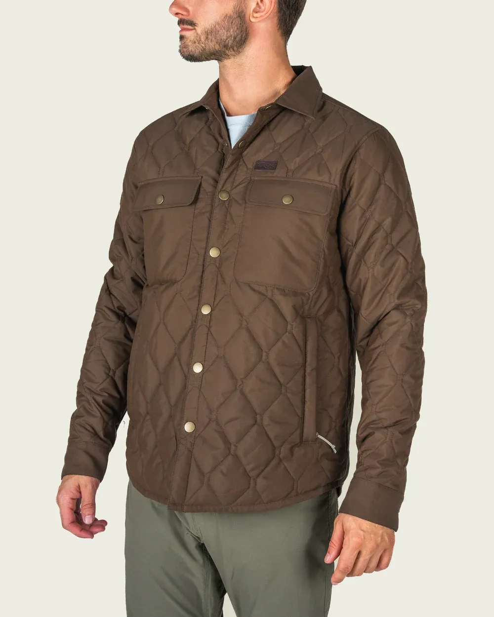 Saluda Puff Shacket - Desert Palm