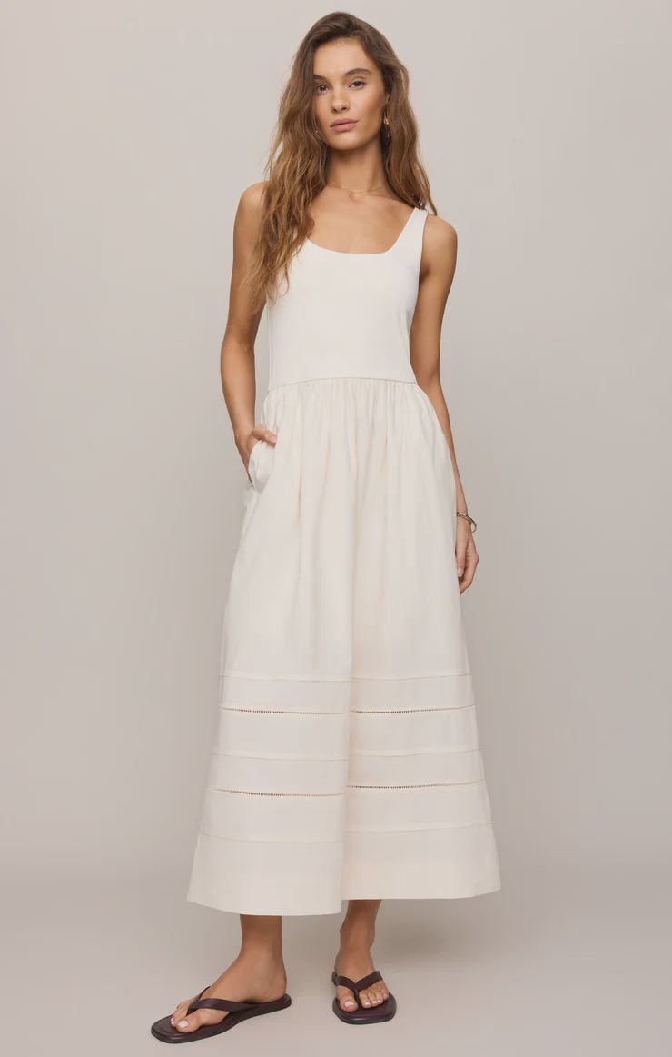Johanna Midi Dress - Cloud