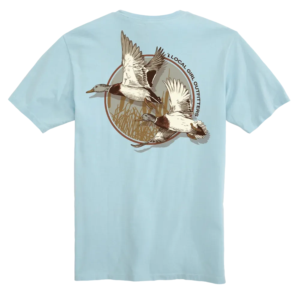 Mallard Pair Short Sleeve T-Shirt - Chambray