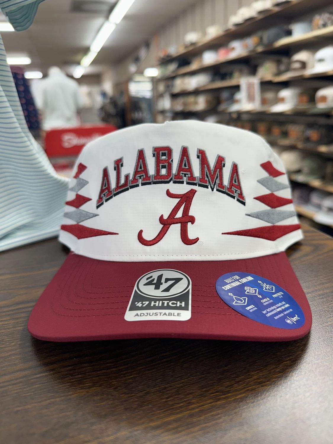 Alabama Crimson Tide White Diamond Cut