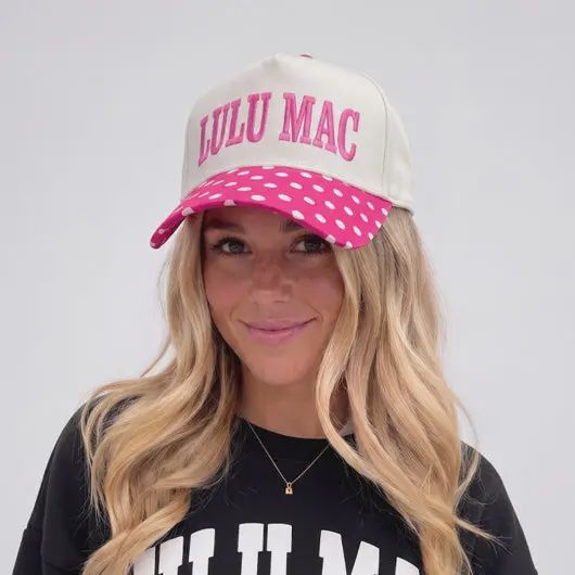 Hot Pink / White Dot Hat