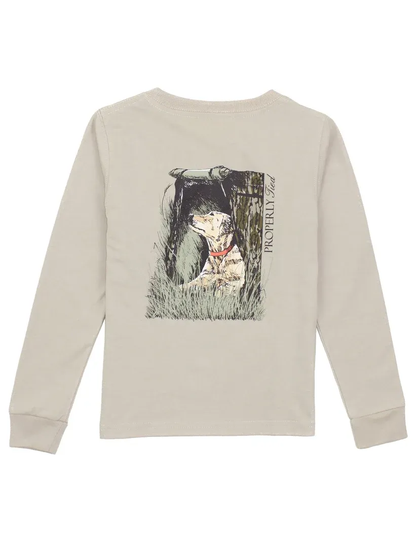 Mossy Oak Lab Long Sleeve Tee Shirt - Linen