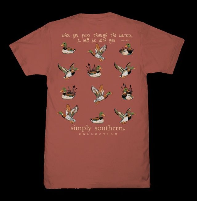 Mallard Pass Through Short Sleeve T-Shirt - Rust