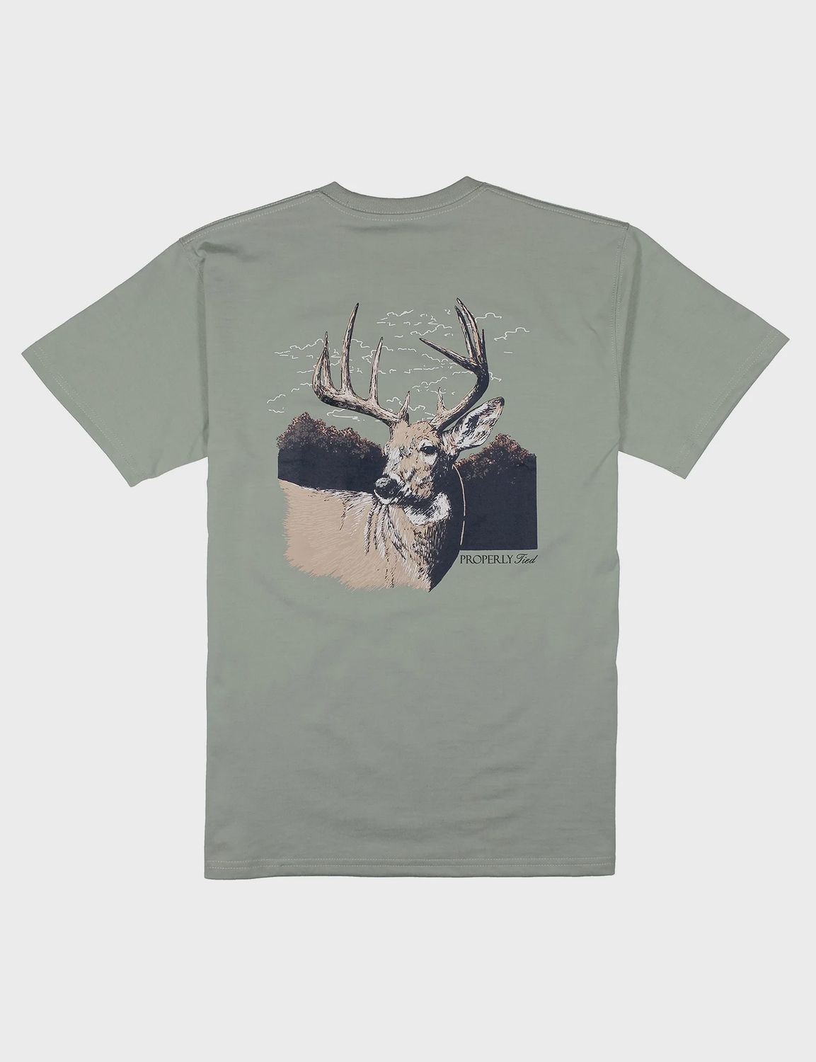 Buck Short Sleeve T-Shirt - Sage