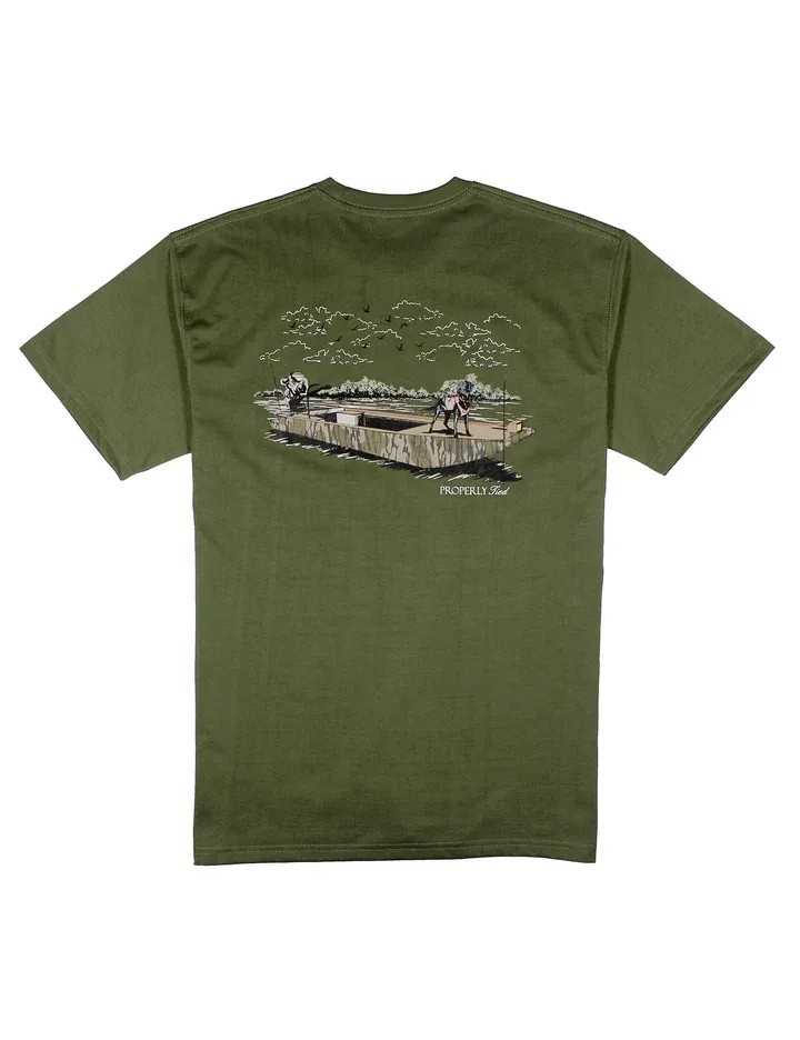 Mossy Oak Boat Ride Short Sleeve T- Shirt - Olive