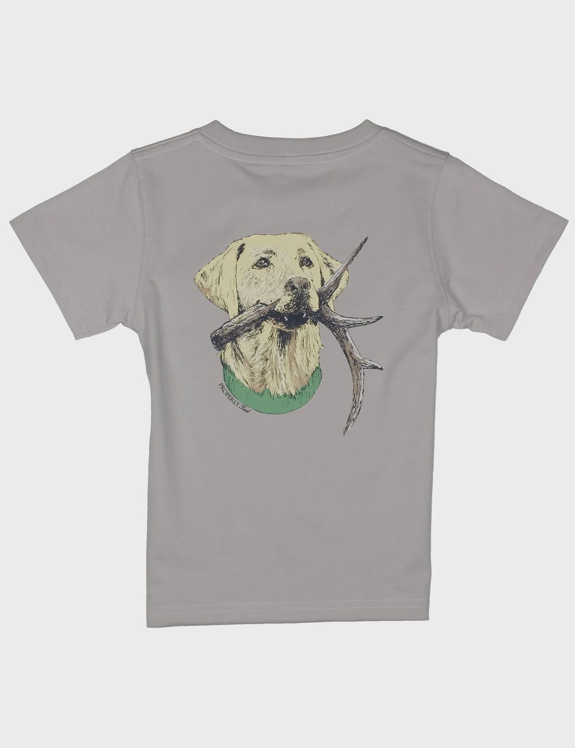 Antler Lab Short Sleeve Tee Shirt - Ice Grey