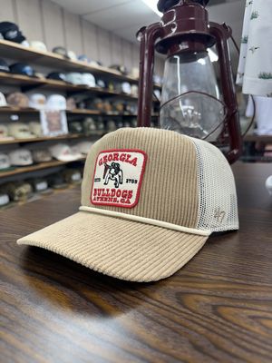 Georgia Bulldogs Vin Khaki Cordlandia 47 Hitch Hat