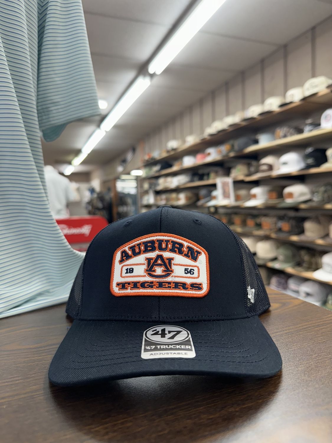 Auburn Tigers Navy Roadway 47 Trucker Hat