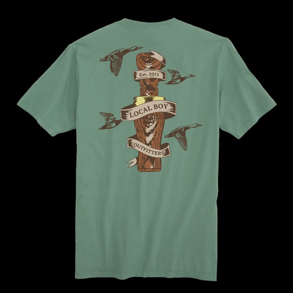 Youth Wooden Call Short Sleeve T-Shirt - Light Green