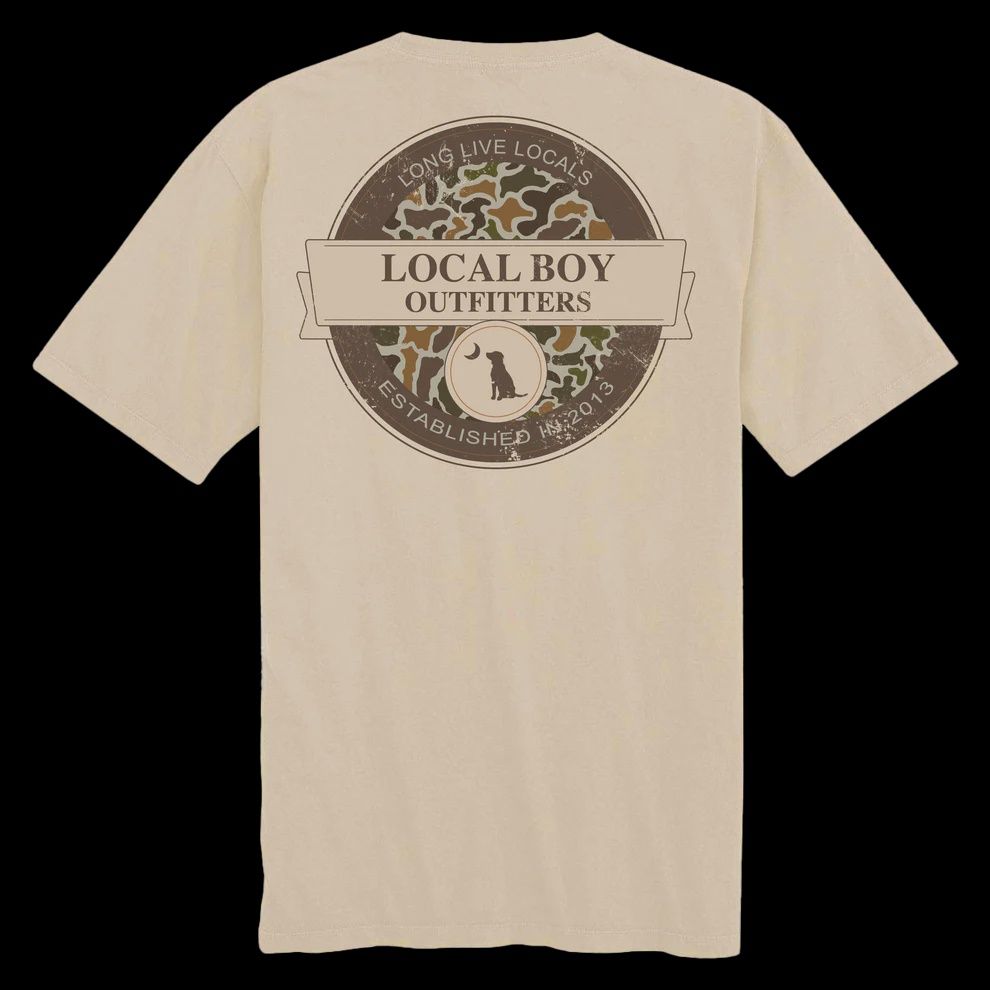 Youth Vintage Sphere Short Sleeve Tee Shirt - Latte