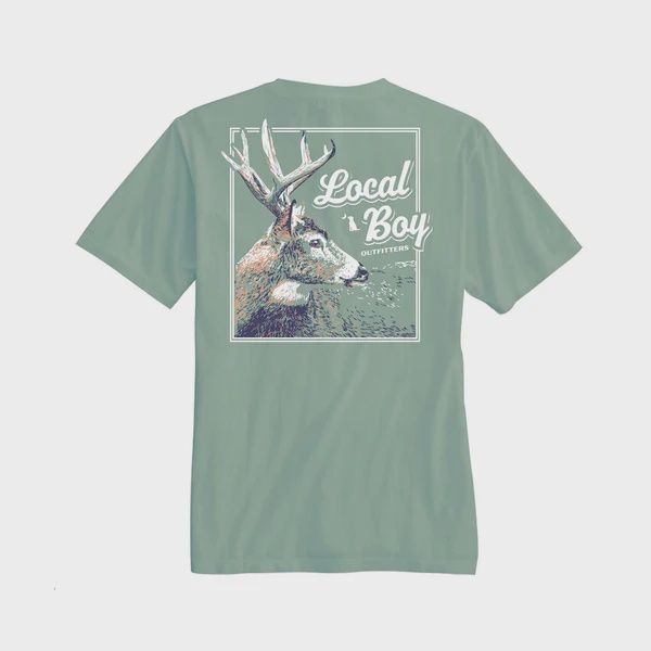 Youth Stag Profile Short Sleeve Tee - Bay