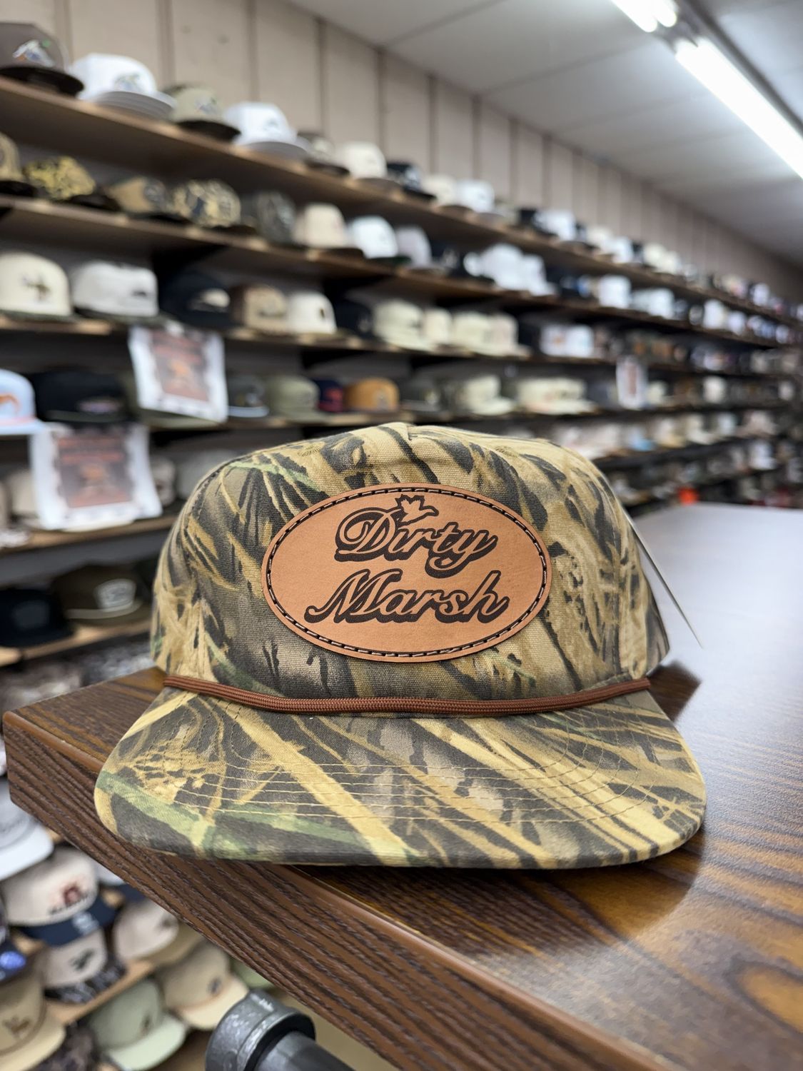Classic Leather Patch Hat - Shadow Grass
