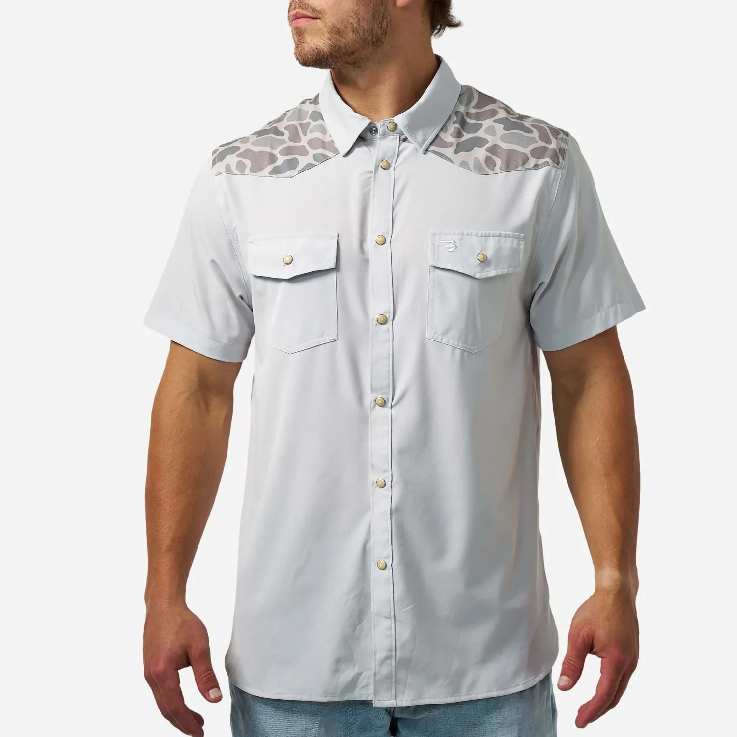 Performance Western Shirt - Bird Szn (Light Grey/CDC)
