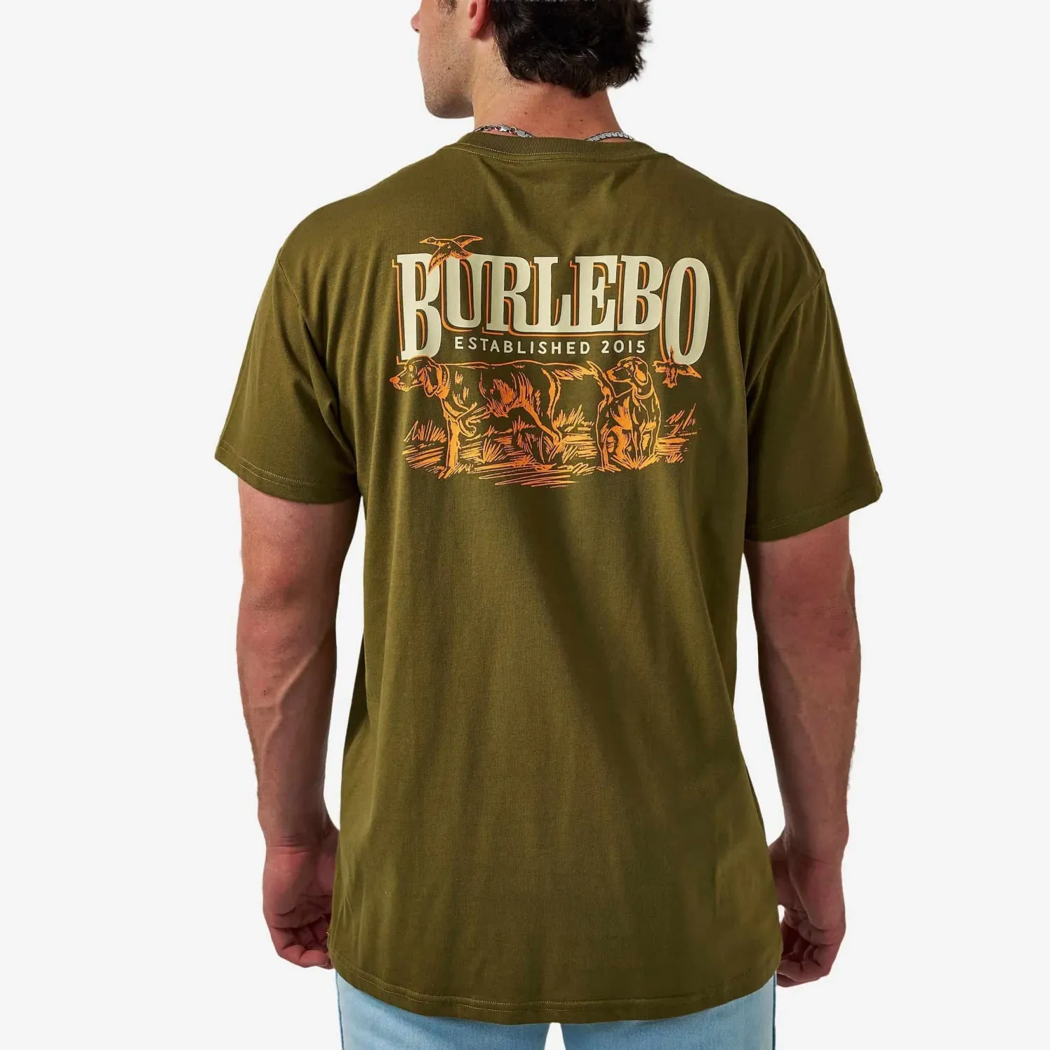 Short Sleeve Tee - Hunting Dogs - Hunter Green