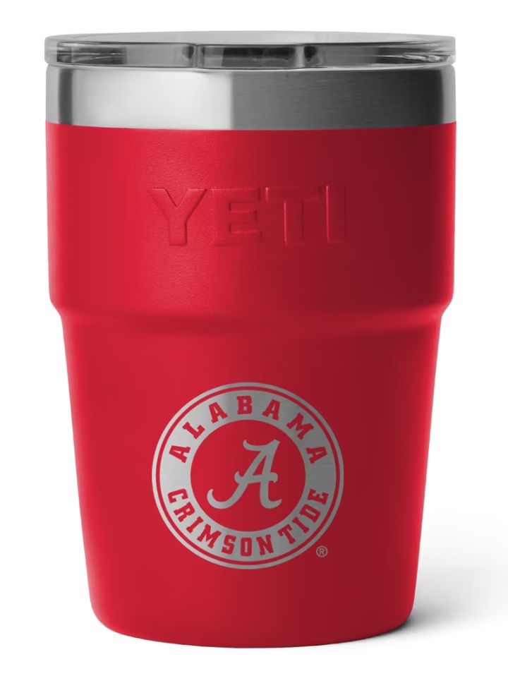 NCAA Rambler 16 oz Stackable MS Lid - Alabama Red