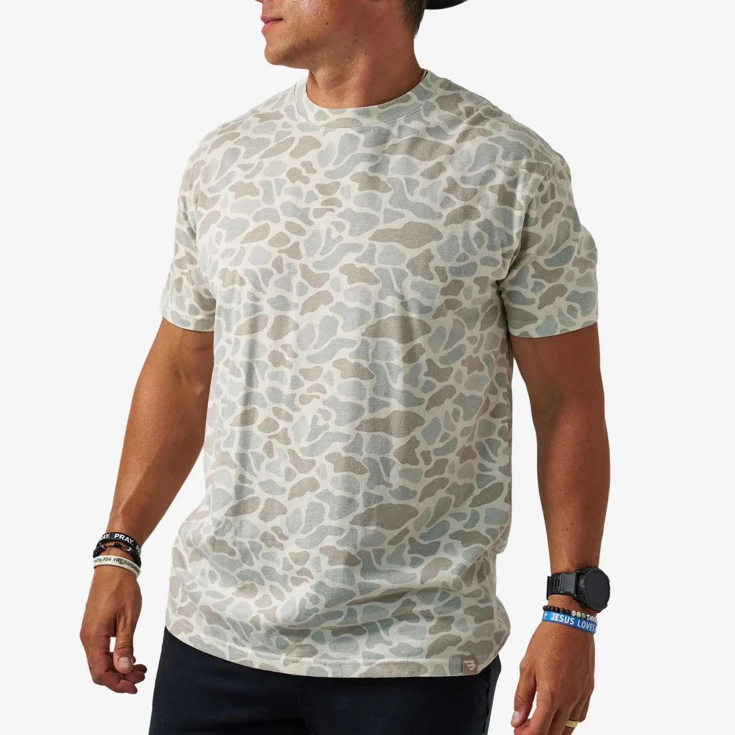 Vintage Washed Tee - Classic Deer Camo